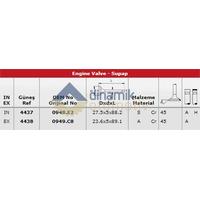 Subap Takim Emme / Egsoz C1 P107 Yaris Aygo 1Kr (1 0 12V) Olcu: In (27 5×5 * 88 5) / Ex (23 6×5 * 89 1) / (E4 / E5) GUNES 4437-4438