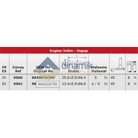 Subap Takim Emme / Egsoz P1007 P206 P207 P307 P308 P3008 P5008 P407 Partner (Ii Iii) Expert Iii Berlingo (Ii Iii) C2 C3 (I Ii Iii) C4 C4 Picasso C5 (Ii Iii) Jumpy Iii Scudo Iii Dv6Ted4 (1 6Hdi 16V) Focus 1 6Tdci 16V Olcu: (25 6×5 5×96 35) / (23 4×5 5×96 5)