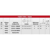 Subap Takimi (In 3 / Ex 3) Damas GUNES 6900-6901