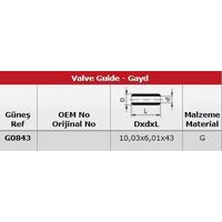 Subap Gaydi (In 8 Ex 8) Primera 2 0 16V GUNES G0843