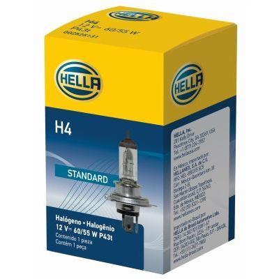 Ampul H4 12 V 60/55 W Halojen Üniversal HELLA 8GJ178555-001