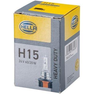 Ampul (Uzun Far - Gunduz Fari) Universal H15 20/60W 24V - Liebherr HELLA 8GJ168119-241