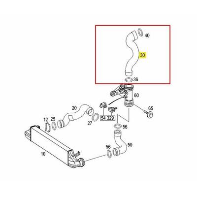 Turbosarj Hortumu Sol Ust W203 00>07 S203 01>07 Cl203 08>11 C209 05>09 IBRAS 33549