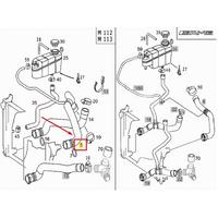 Radyator Hortumu Ust S-Class W220 98>05 IBRAS 33805