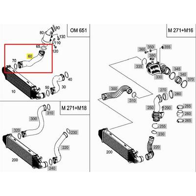 Turbosarj Hortumu Sag W204 11>14 S204 10>14 W212 09>15 S212 09>16 IBRAS 33113