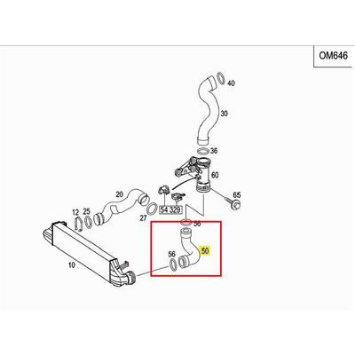 Turbosarj Hortumu Sol W203 00>07 Cl203 03>08 S203 01>07 IBRAS 33137