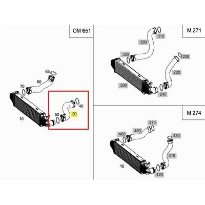 Turbosarj Hortumu Sol W204 08>14 S204 11>14 C218 11>17 W212 09>16 S212 09>16 IBRAS 33603