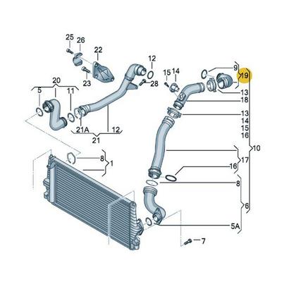 Turbo Hortumu 1 9 / 2 0Tdi Alhambra Sharan 06>10 IBRAS 27957