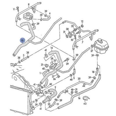 Radyator Ust Hortum Audi 100 Audi A6 2 0 16V 94>97 IBRAS 28005