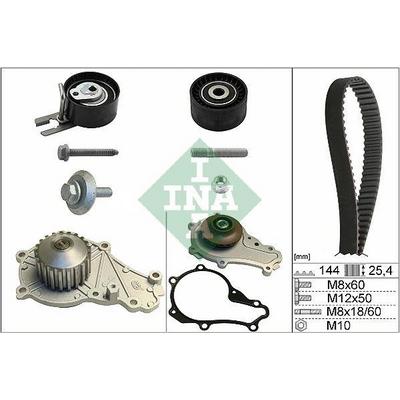 Triger Seti+Devirdaim Su Pompasi P206 P207 P307 C1 C2 C3 (I Ii Ii) C3 Pluriel Xsara Ii Dv4Td (1 4 Hdi 8V Fiesta 1 4Tdci) (144Diş Kayis)   Mazda 2 1.4 Mzr-Cd 08>15 INA 530023930