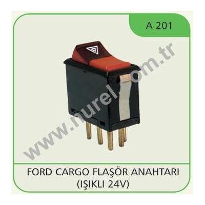 Flasor Anahtari (Isikli - 24V) - Ford Cargo NUREL A 201