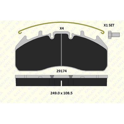 On Fren Balata Renault Premium 430 / 440 / 450 / 460 Dxi 04> Fissiz KALE B 29174 292 14