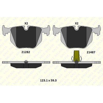 Fren Balatasi Arka Range Rover 02-09 / Bmw E53 E83 E46 KALE B 21487 172 05  MSH KD11