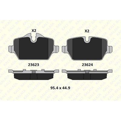 Arka Fren Balatasi Bmw E90 E87 KALE B 23623 174 25 KD11