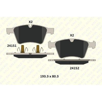 Fren Balatasi On 4-Matic Gl-Class X164 06>12 R-Class W251 R 500 07>14 KALE B 24151 203 05 KD11