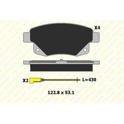 Arka Fren Balatasi Transit V347 V348 2 2Tdci / 2 4Tdci / 3 2Tdci 06 /> Iki Fisli KALE B 24486 170 05 ANS KD20