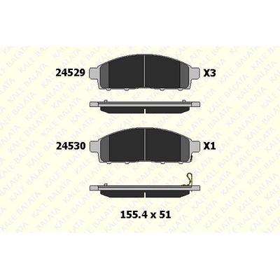 On Fren Balatasi Mitsubishi L200 2.5 D 4×4 2006-2012 Pajero 2008-> L200 2.4 2015-> Fiat Fullback 15->  KALE B 24529 160 05KD20