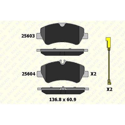 Arka Fren Balatasi Transit Custom V362 V347 V348 2 2Tdci 12 /> (Arka Tek Teker) Cift Fisli KALE B 25603 175 15KD20