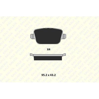 Arka Fren Balatasi Mondeo Iv Ca2  07>14 S-Max 09> 06> S-Max 09> Mondeo Iii 00>07 Iv 07> Kuga 08> Galaxy Iii 06> / S80 Ii 06> S80 Volvo 07> V70 06> V70 Volvo 07> Xc70 06> / Freelander 2 2.2 KALE B 24537 157 24 KD11