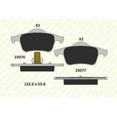 Arka Fren Balatasi S60 00>10 S70 97>00 S80 98> V70 97>07 Xc70 00> KALE B 23076 175 05 MSH KD11