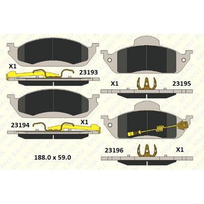 Fren Balatasi On Ml-Class W163 98>05 KALE B 23193 163 15 KD11