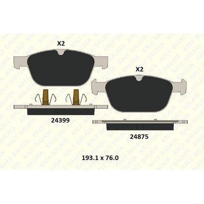 On Fren Balatasi Volvo Xc60 08> / Xc90 2.4 D5 02>15 KALE B 24399 202 05 KD11