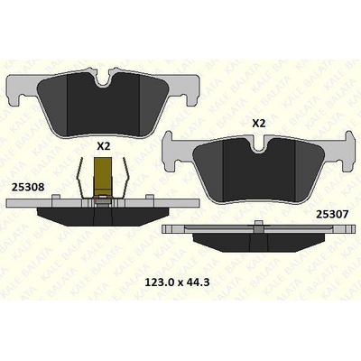 Fren Balatasi Arka  Bmw F20 F21 F30 F34 F31 F32 F33 F36 F80 F33 F83 KALE B 25307 172 05 KD11