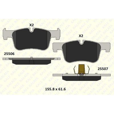 Fren Balatasi On Bmw F20 F21 F30 F31 F32 F33 F36 KALE B 25506 182 05 KD11