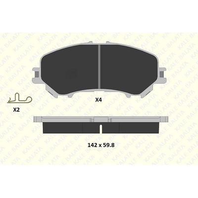 On Fren Balatasi Nissan Qashqai J11 Kasa 2013-> Xtrail 2014-> Renault Kadjar 2015-> KALE B 22065 179 14 ANS KD11