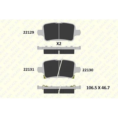 Arka Fren Balatasi Astra K 15> KALE B 22129 171 05 MSH KD13