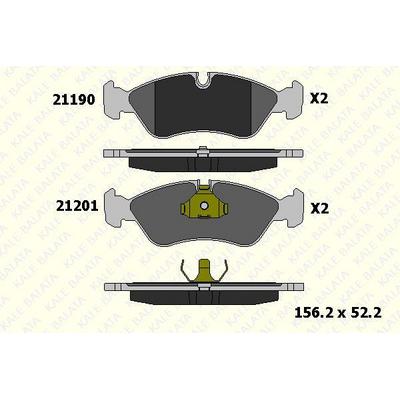 On Fren Balatasi Astra F 92>98 Vectra A 89> 95 Vectra B 96> 02 KALE B 21190 175 05 ANS KD13