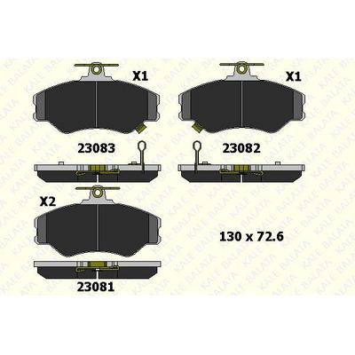 On Fren Balatasi Hyundai H100 Minibus 1994-2005 H100 Kamyonet 1993-2003 KALE B 23081 190 05 ANS KD13