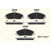 On Fren Balatasi Ranger 2 5Td 4×4 04> 2 5 2 5D 4×4 99>02 06>11 Mazda B2500 01>03 Bt 50 KALE B 23540 173 14