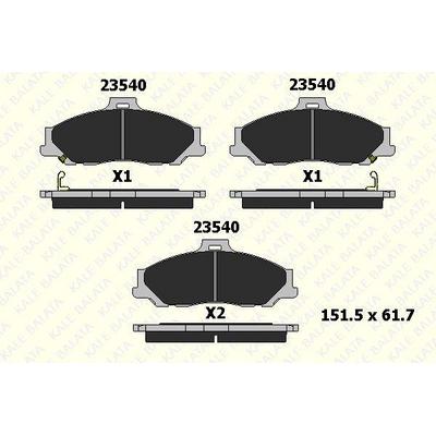 On Fren Balatasi Ranger 2 5Td 4×4 04> 2 5 2 5D 4×4 99>02 06>11 Mazda B2500 01>03 Bt 50 KALE B 23540 173 14