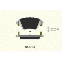 Arka Fren Balatasi Mondeo Iii 00>04 Jaguar X Type S Type Xj Type 03>09 KALE B 23557 172 14