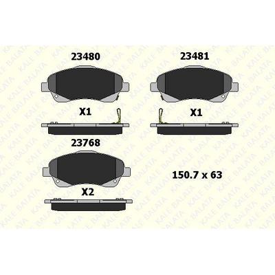 Fren Balatasi On Toyota Avensis 03-08 Corolla Verso 04-07 KALE B 23768 192 05