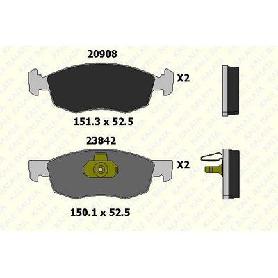 On Fren Balatasi Fiat Doblo 01>06 Fiat Albea Palio 96> Dacia Logan 06> KALE B 23842 180 05