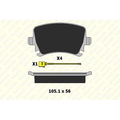 Arka Fren Balatasi A3 Tum Modeller 05 / 03> A4 Passat 1 6Fsi / 1 9Tdi / 2 0Tdi 95>16 KALE B 23914 172 24