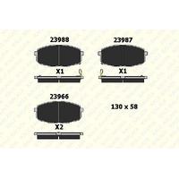 Fren Balatasi On Hyundai I30 07-12 Kia Ceed 07-12 Carens 02-06 (130×58×18) KALE B 23966 164 05