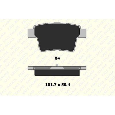 Arka Fren Balatasi Mondeo Iii 04>07 Jaguar X Type Estate 05>09 KALE B 24260 163 04