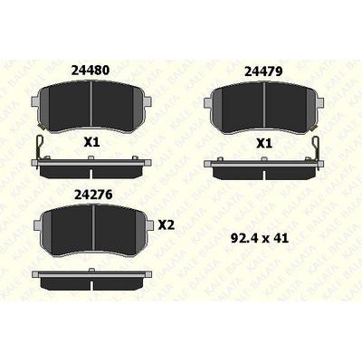 Arka Fren Balatasi Hyundai I10 Kia Picanto 1.0 1.1 05-11 KALE B 24276 148 05