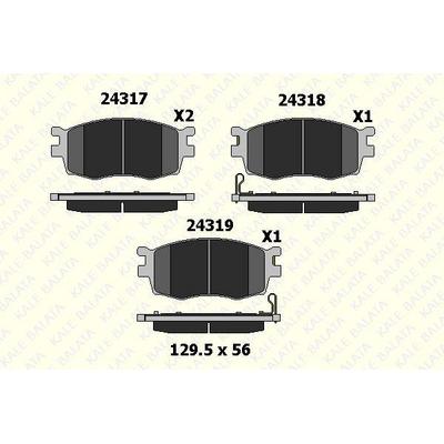 On Fren Balatasi Hyundai Accent Era 2006-2012 Kia Rio 2006-2012 I20 2008-> KALE B 24317 177 05