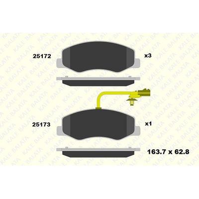 Arka Fren Balatasi Master Iii Movano B 2 3Cdti 05 / 10> (Cift Teker) Karsan Jest KALE B 25172 180 05