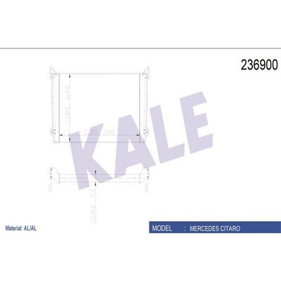 Turbo Radyatoru (Intercooler) Citaro / Capacity  (Al / Brz) KALE 090CAC050