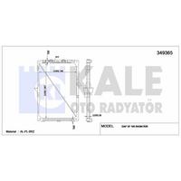 Motor Su Radyatoru Daf Xf 105 Radyator (Cerceveli) / (Mt) KALE 349365