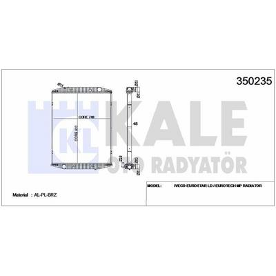 Motor Su Radyatoru Eurostar Ld / Eurotech Mp (Cercevesiz) / (Mt) KALE 350235