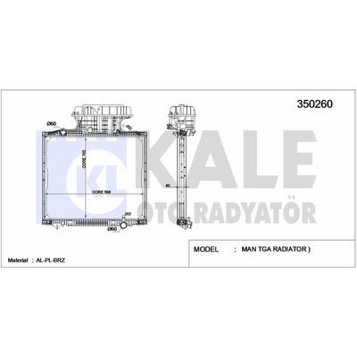 Su Radyatoru Man Tga D2066 D2866 D2876 00> (Cerceveli) / (Mt) KALE 350260