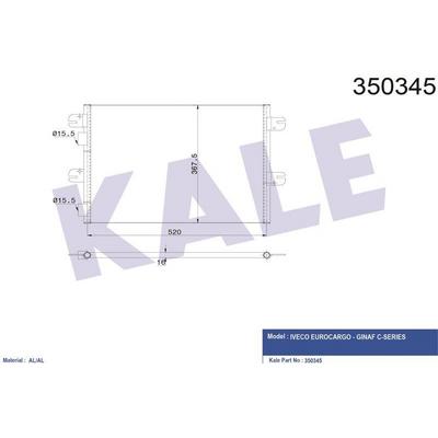 Kondenser Iveco Eurocargo Ginaf C Series KALE 350345