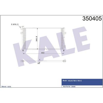 Kondenser (Klima) Radyatoru Volvo Fm Fm7 9 12 / Fmx 1998 2005 Ve Sonrasi KALE 350405