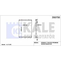 Radyator Motor Renault Trucks Premium / Kerax Radyator (Cercevesiz) KALE 350750